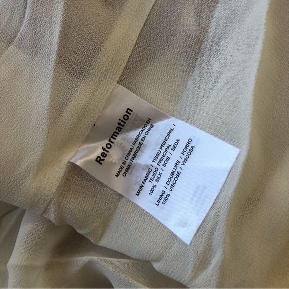 Reformation Earl Silk Dress - Christa - Picture 7 of 8